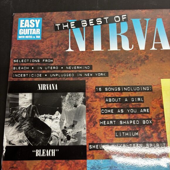 The Best of Nirvana Guitar Notes and Tab Book Hal Leonard NEW Electric Acoustic - Picture 2 of 3